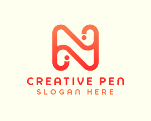 Generic Modern Business Letter N logo design