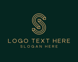 Modern Magnets Firm Letter S logo