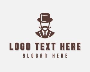 Hipster Menswear Barbershop logo