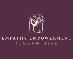 Woman Wellness Tree logo design