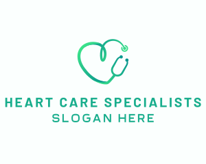 Stethoscope Heart Hospital logo