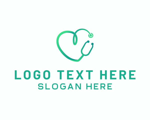 Stethoscope Heart Hospital logo