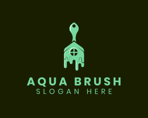 Green House Paint Maintenance logo design