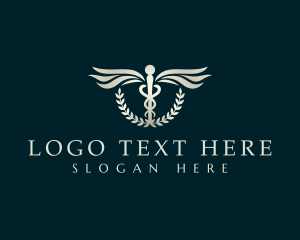 Medical - Medical Caduceus Leaves logo design