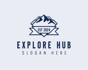 Mountain Travel Explore logo design