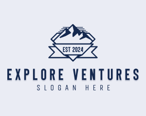 Mountain Travel Explore logo design