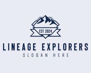 Mountain Travel Explore logo design