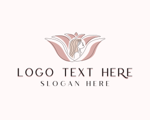 Lotus Flower Woman logo