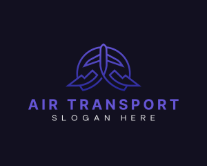 Fly Travel Airplane logo design