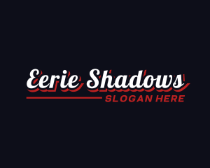 Retro Shadow Business logo design