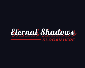 Retro Shadow Business logo design