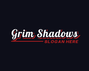 Retro Shadow Business logo design