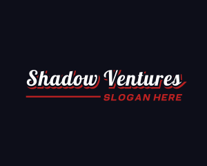 Retro Shadow Business logo design