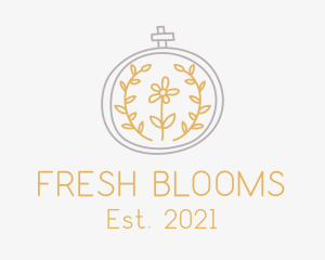 Flower Embroidery Boutique  logo design