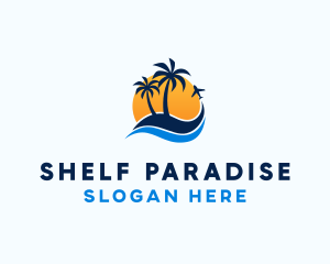 Tropical Island Paradise logo design