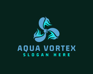 Industrial Vortex Propeller logo design