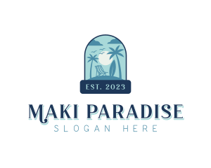 Vacation Beach Resort logo design