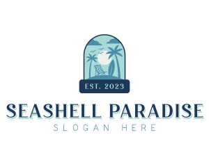 Vacation Beach Resort logo design