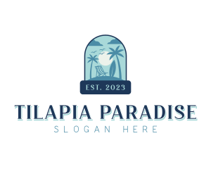 Vacation Beach Resort logo design