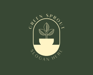 Leaf Sprout Plant logo design