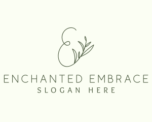 Eco Leaf Letter E logo design