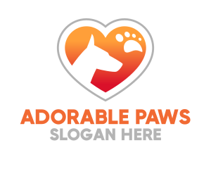 Dog Paw Veterinary logo design