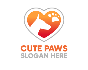 Dog Paw Veterinary logo design