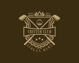 Crown Golf Tournament logo design