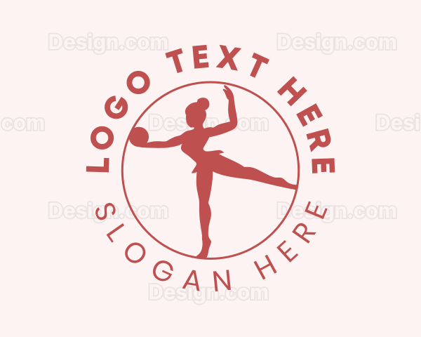 Lady Ball Rhythmic Gymnastics Logo