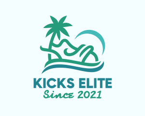 Tropical Beach Shoes logo design