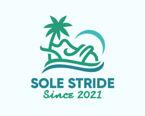 Tropical Beach Shoes logo design