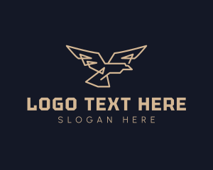 Geometric Falcon Wing logo