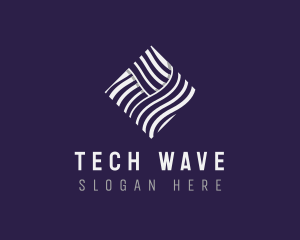 Creative Startup Waves logo design