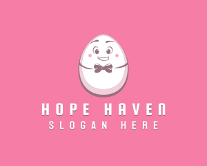 Happy Bow Tie Egg logo