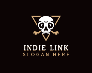 Skull Smoking Pipe logo
