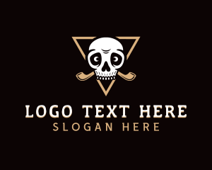 Indie - Skull Cigar Smoking Pipe logo design