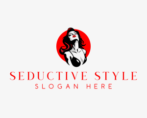 Seductive Sexy Girl logo design