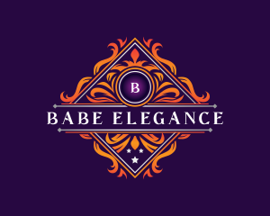 Elegant Decorative Crest logo design