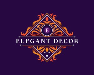 Elegant Decorative Crest logo design