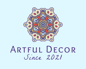 Mandala Yoga Decor  logo design