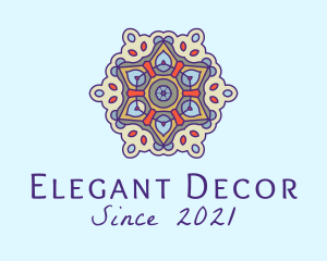 Mandala Yoga Decor  logo design