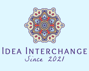 Mandala Yoga Decor  logo design