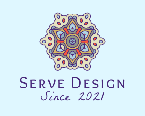 Mandala Yoga Decor  logo design