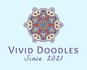 Mandala Yoga Decor  logo design