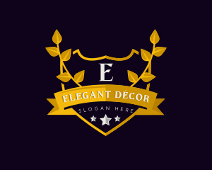 Elegant Crest Shield logo design