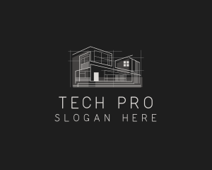 Engineering House Builder logo design