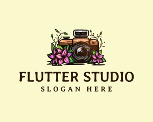 Floral Camera Studio logo design