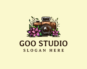 Floral Camera Studio logo design