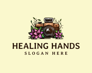 Floral Camera Studio logo design