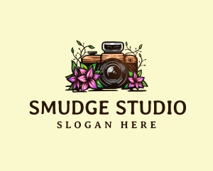 Floral Camera Studio logo design